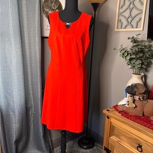 Apt. 9 Bold Red Sleeveless Midi Dress